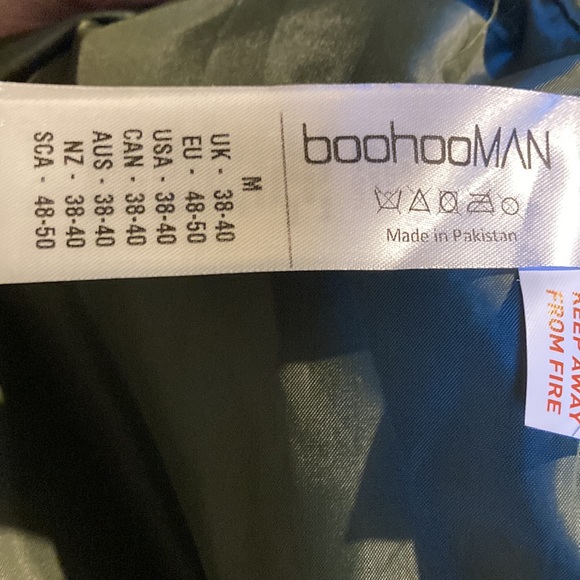 Boohoo grandpa Man Dadcare Normal Zipper Up Wind Breaker Jacket y2k coat - Picture 16 of 16